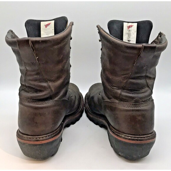 Red Wing LoggerMax Safety Boots Men's 9.5 Leather ASTM F 2413-18 M/I/C EH 2217 - Picture 7 of 13